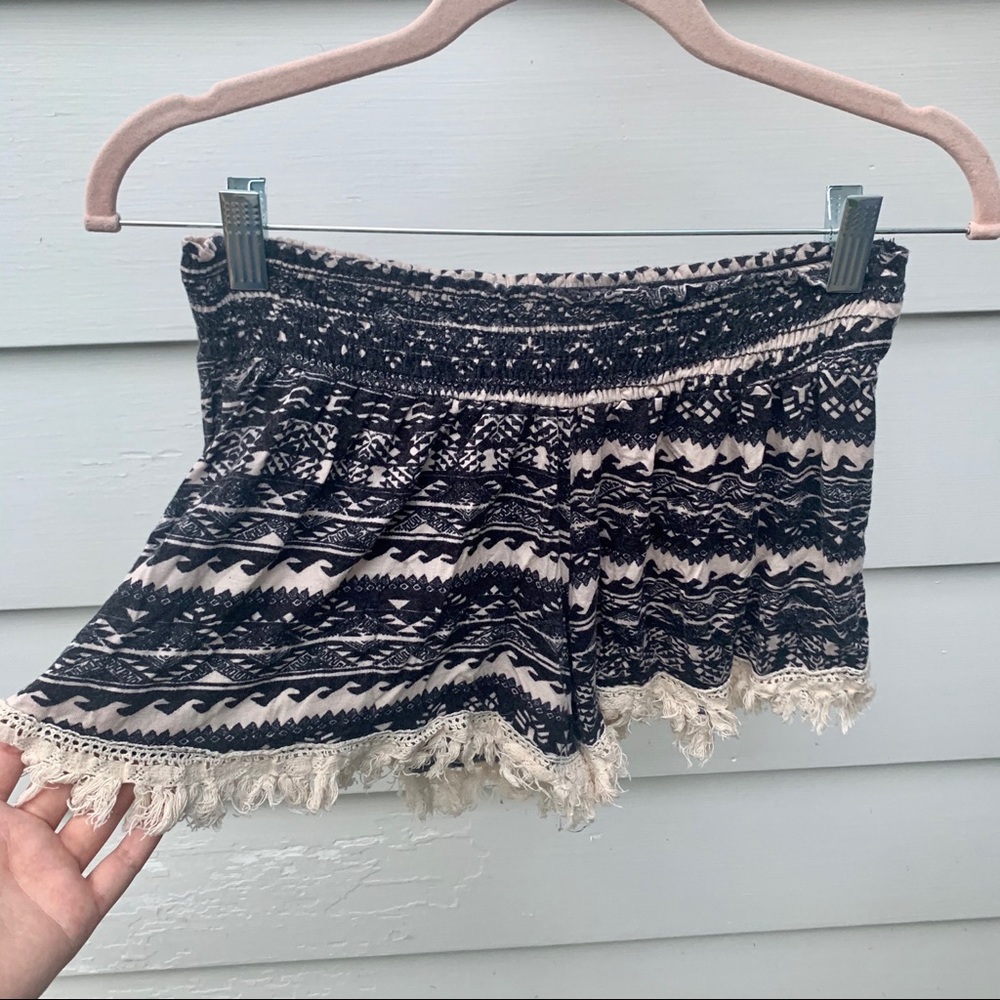 BANANA LEMON Comfy Festival Shorts with Tassels